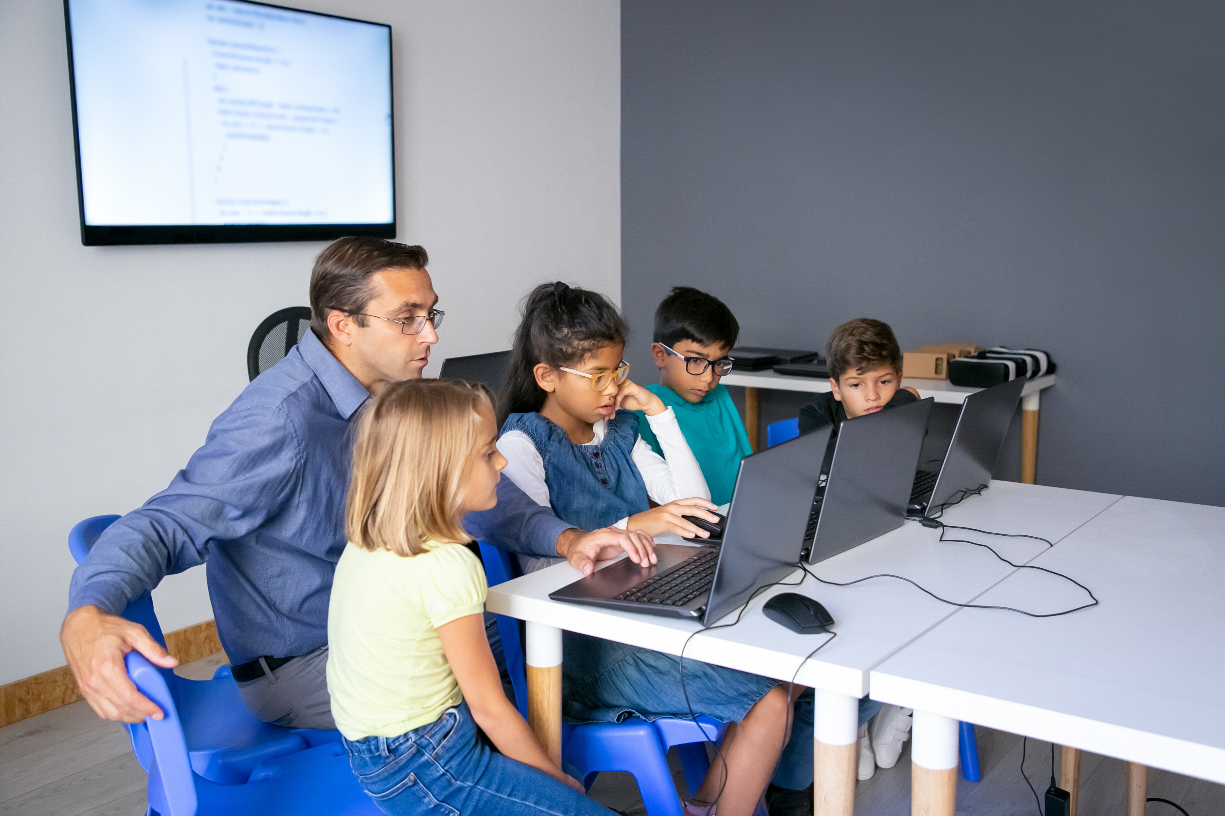 Children coding